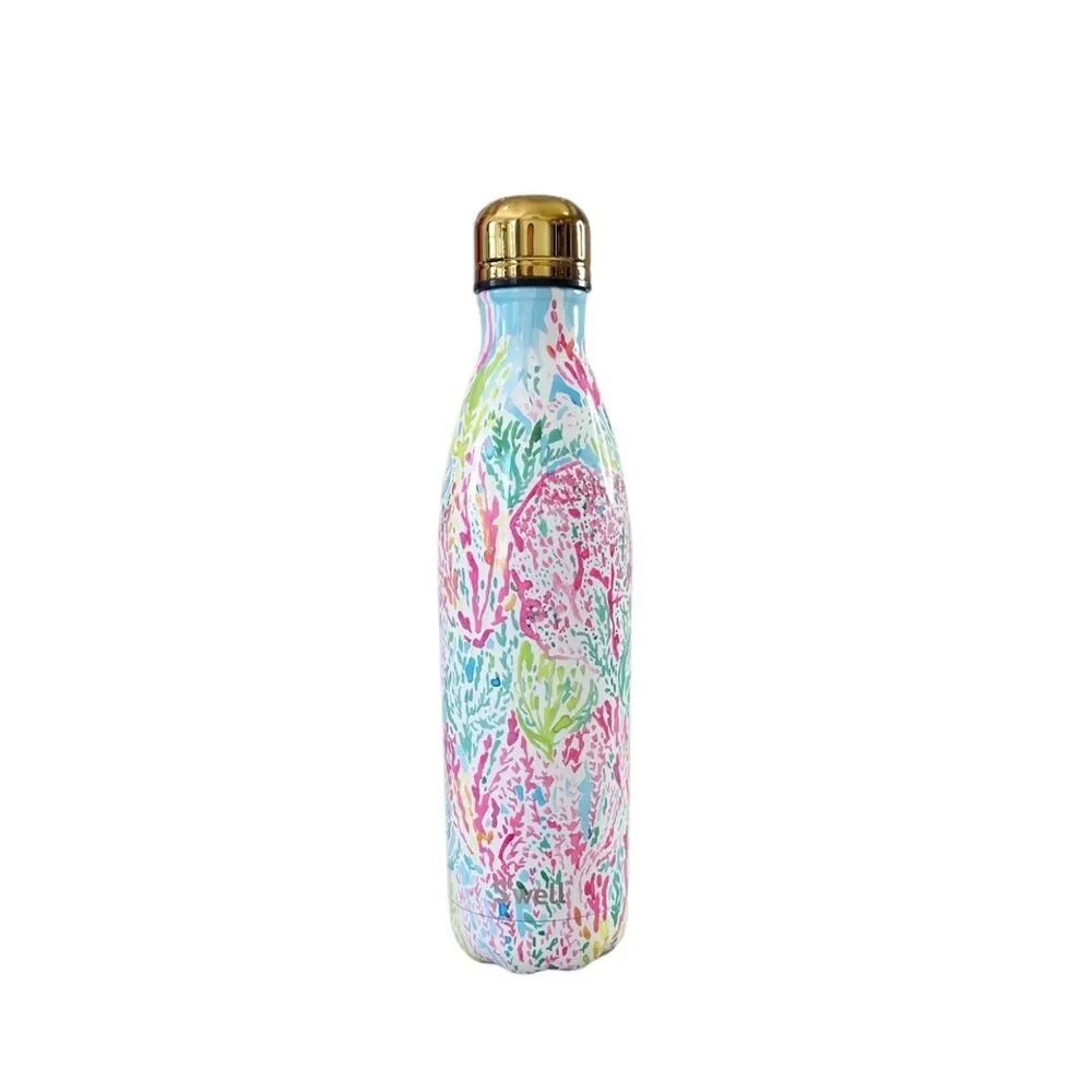 Lilly Pulitzer "Let's Cha Cha" S'well Stainless Steel Water Bottle 25 oz